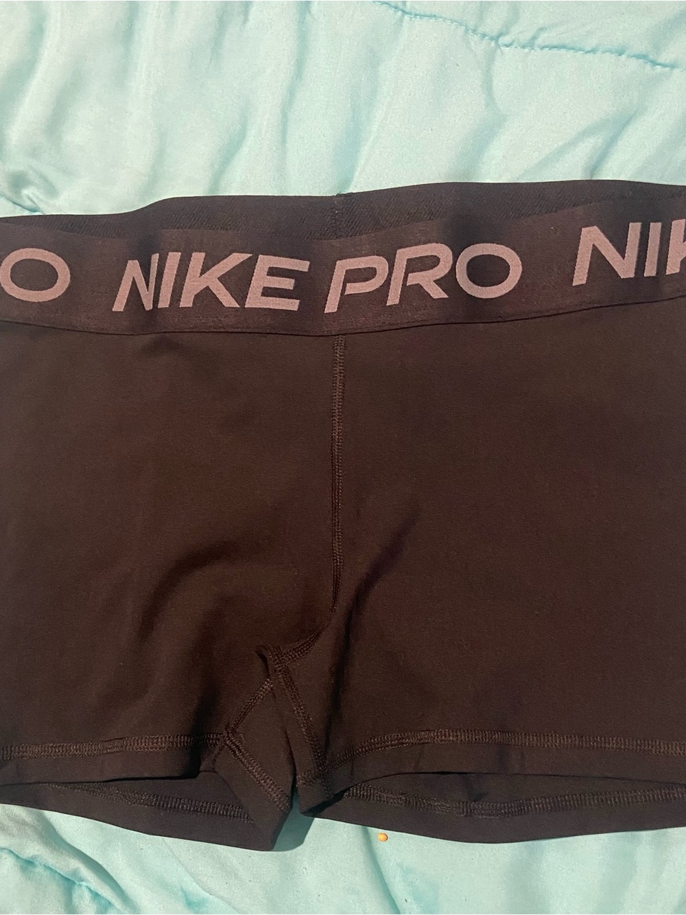 Nike Pro Women's Black Training Bike Shorts with Branded Waistband